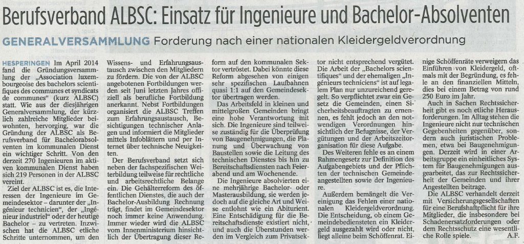 Article tageblatt 1.4.2016